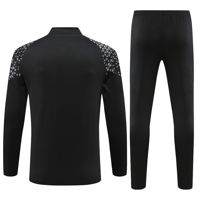 Dortmund 23-24 Kids Long Sleeve Training Set Black - UnitedFutballJersey