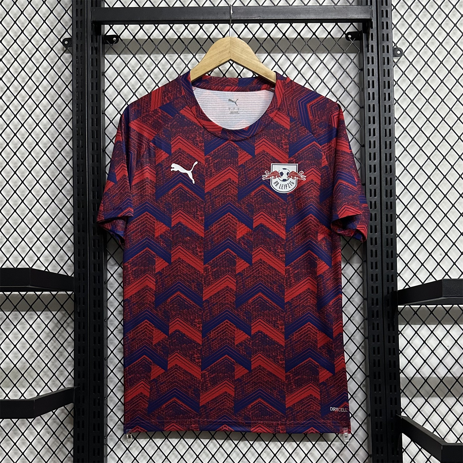 RB Leipzig 25-26 Pre-Match Red Blue Training Jersey - Fans Version - UnitedFutballJersey
