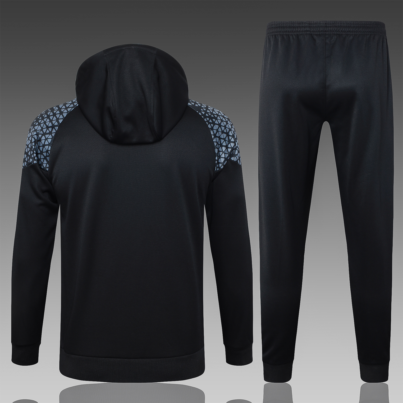 Dortmund 23-24 Men's Training Hoodie + Pants - Black - UnitedFutballJersey