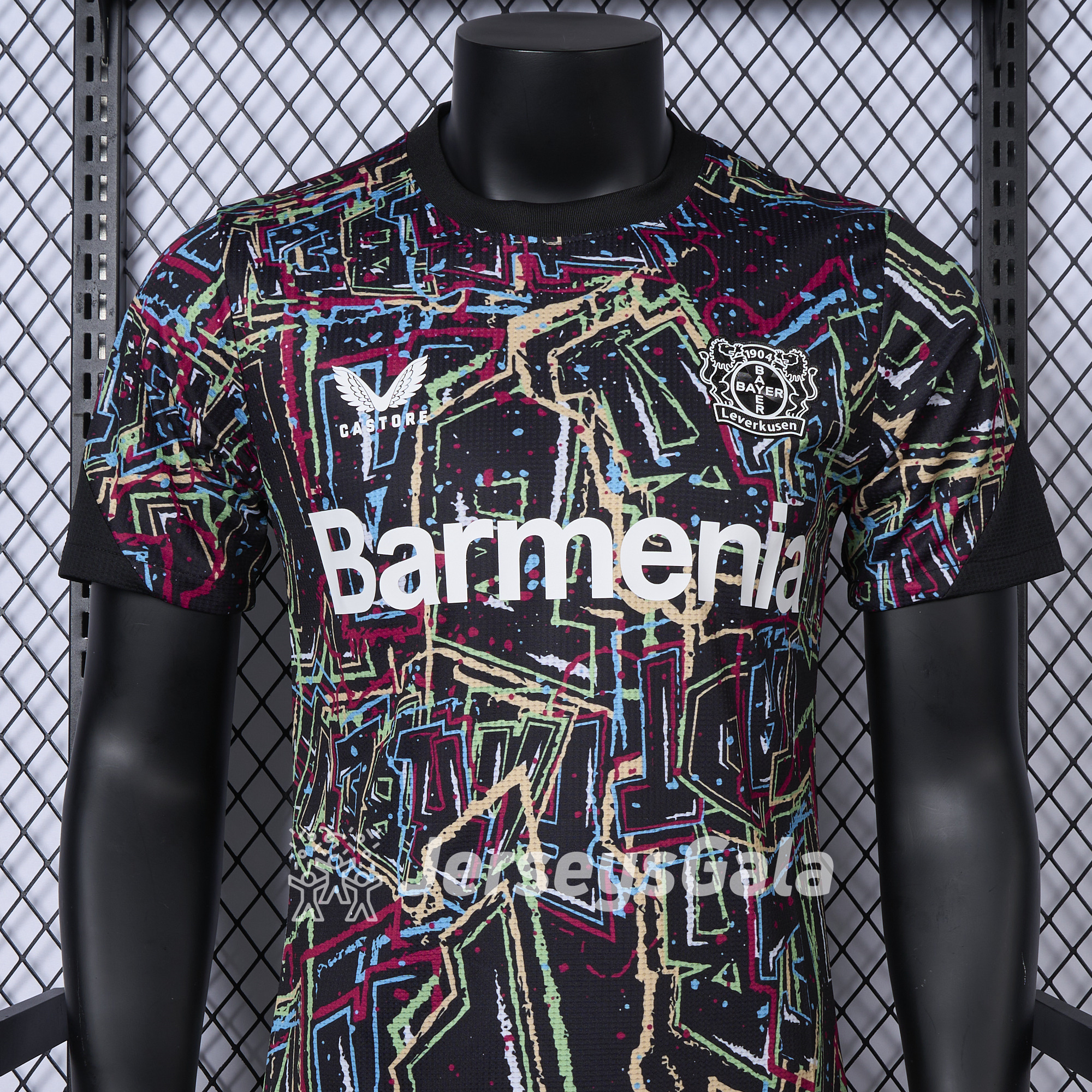 Bayer 04 Leverkusen 24-25 Black Graffiti Special Edition Jersey - Player Version - UnitedFutballJersey