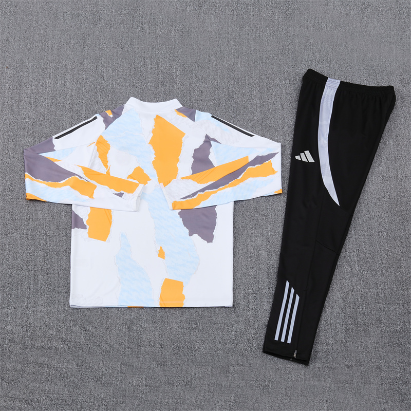 Real Madrid 2025 Kids Long Sleeve Training Set - Three Color Mixing - UnitedFutballJersey