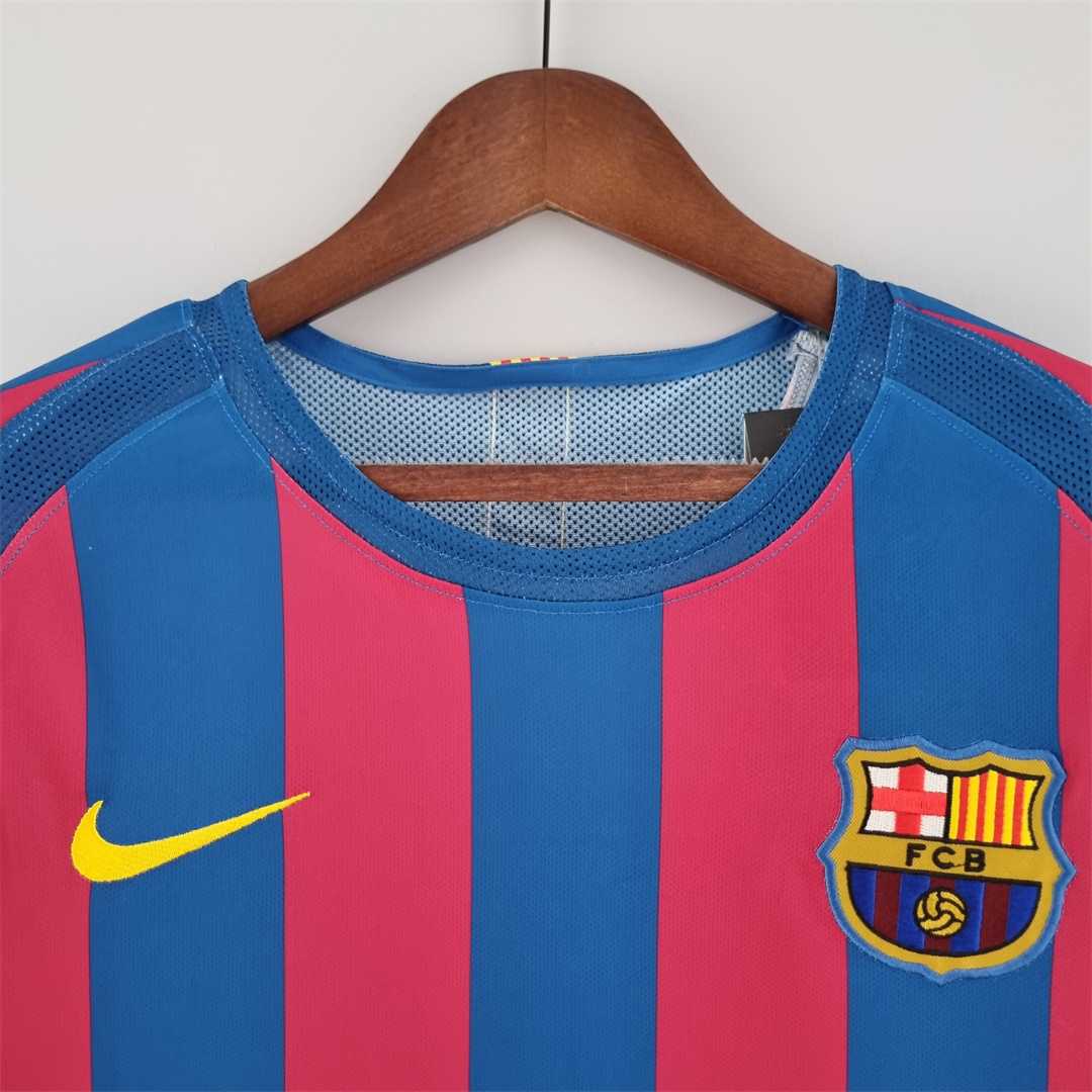 B.A.R.S.A Retro 05-06 Home Long Sleeve Jersey - UEFA Champions League Final - UnitedFutballJersey
