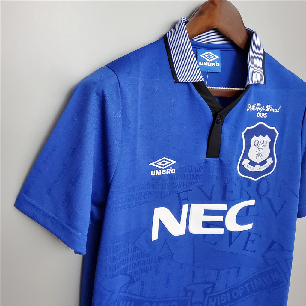 Retro Everton 1995 FA Cup Final Jersey - UnitedFutballJersey