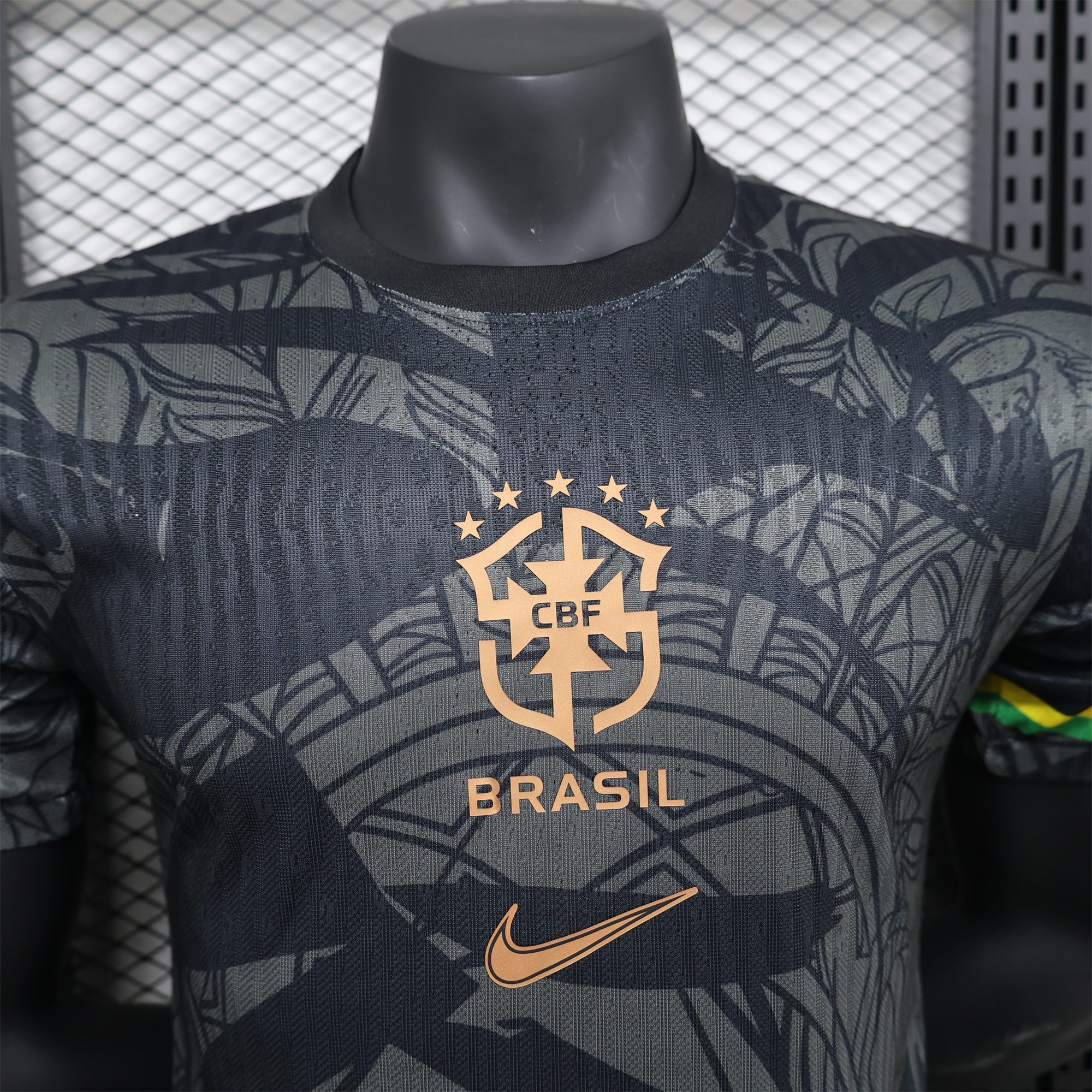Brazil 2024 Black Face Graffiti Jersey - Player Version - UnitedFutballJersey