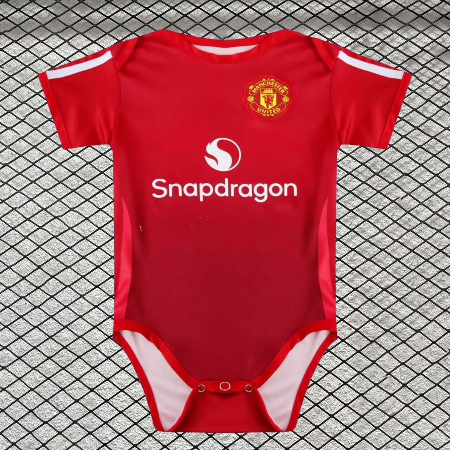 Manchester United 24-25 Home Baby Crawling Suit - UnitedFutballJersey