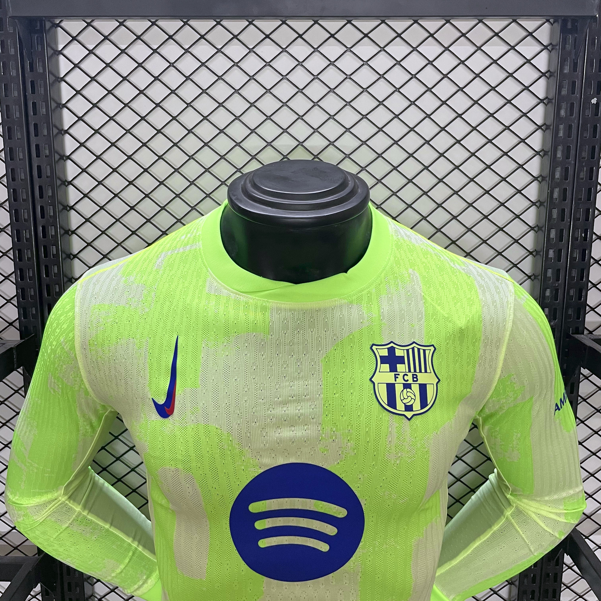B.A.R.S.A 24-25 Third Long Sleeve Jersey with Big Logo - Player Version - UnitedFutballJersey