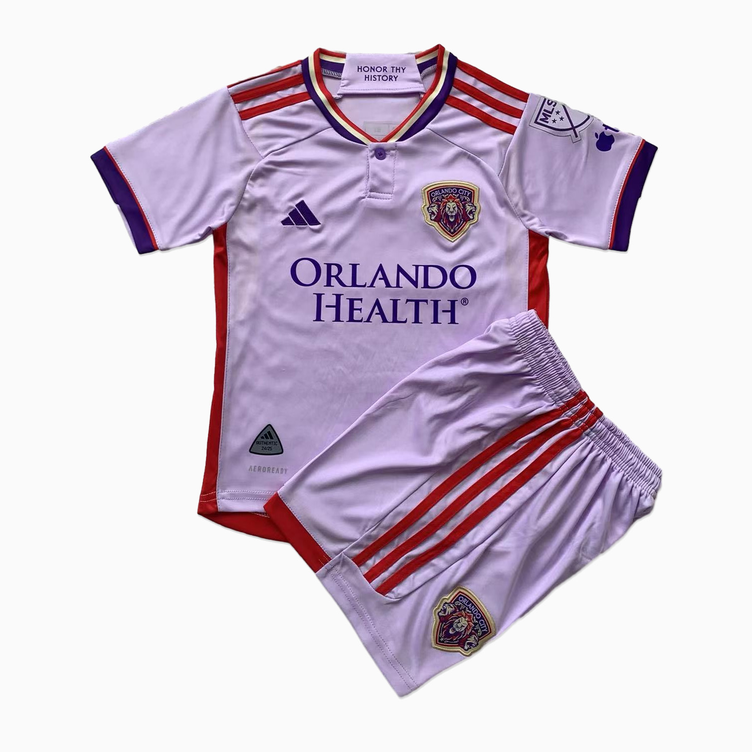 Orlando City 2024 Away Stadium Kids Kit - UnitedFutballJersey