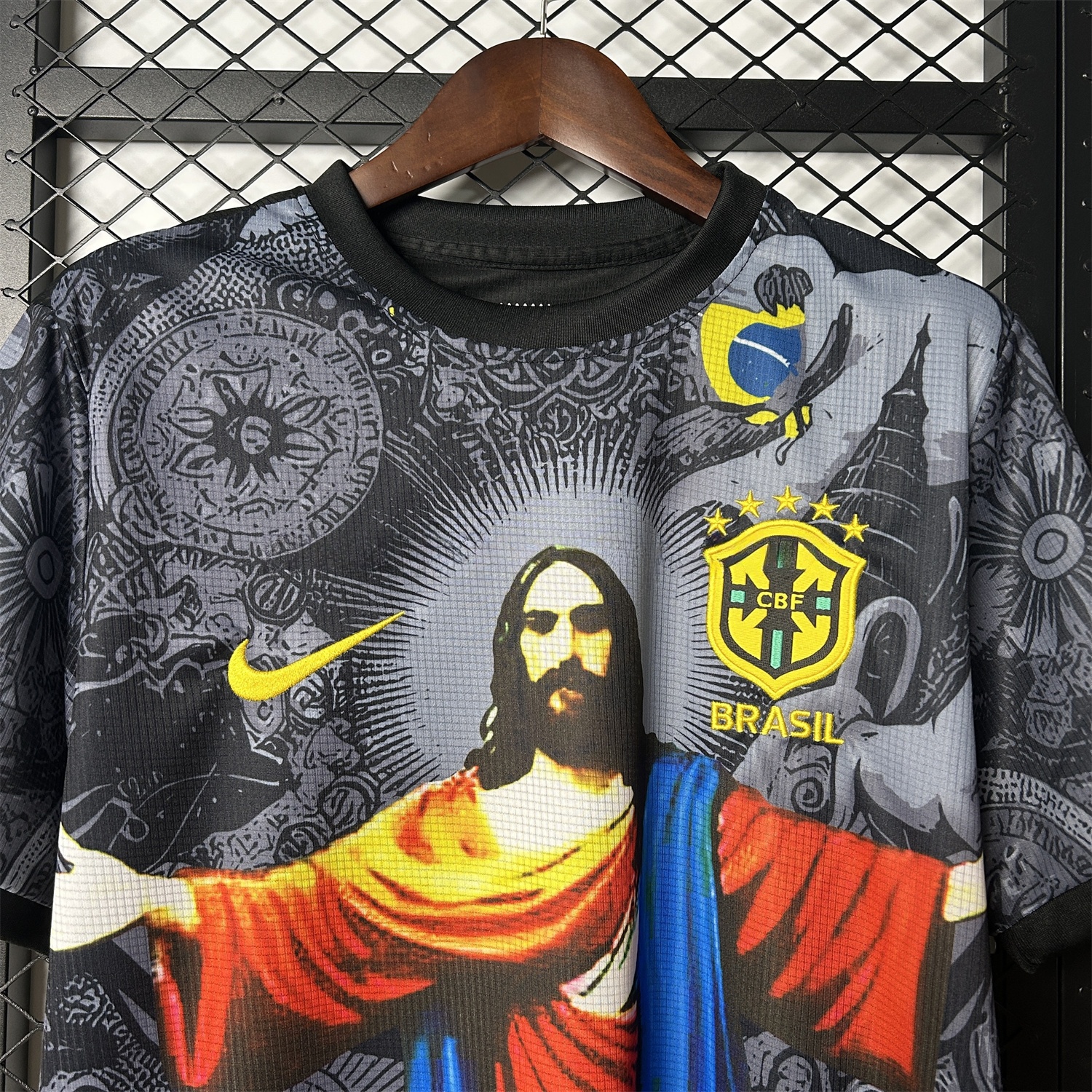 Brazil 25-26 Colorful Jesus Statue Special Jersey - Fans Version - UnitedFutballJersey