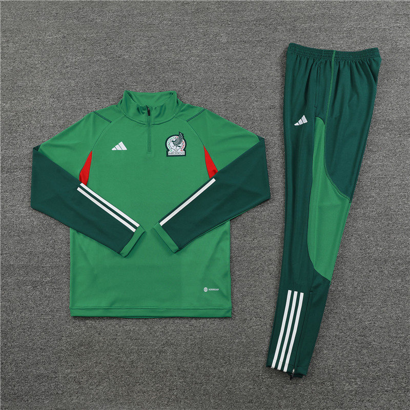 Mexico 23-24 Long Sleeve Training Set -Green - UnitedFutballJersey