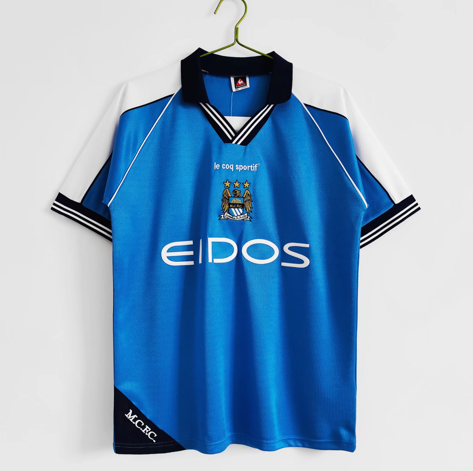 Retro Manchester City 1999-01 Home Stadium Jersey - UnitedFutballJersey