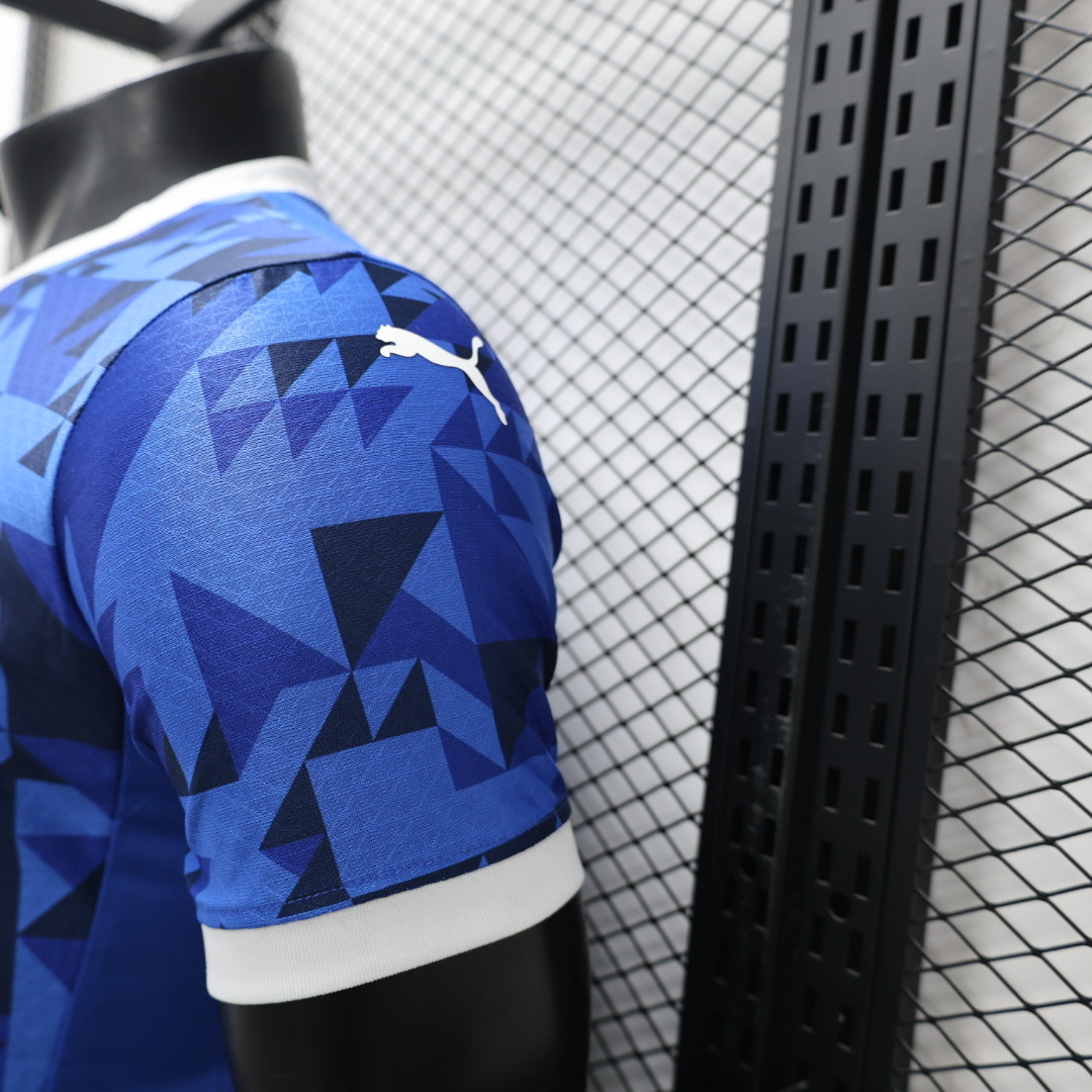 Al Hilal Riyadh Crescent 24-25 Home Stadium Jersey With Chest Advertisement - Player Version - UnitedFutballJersey