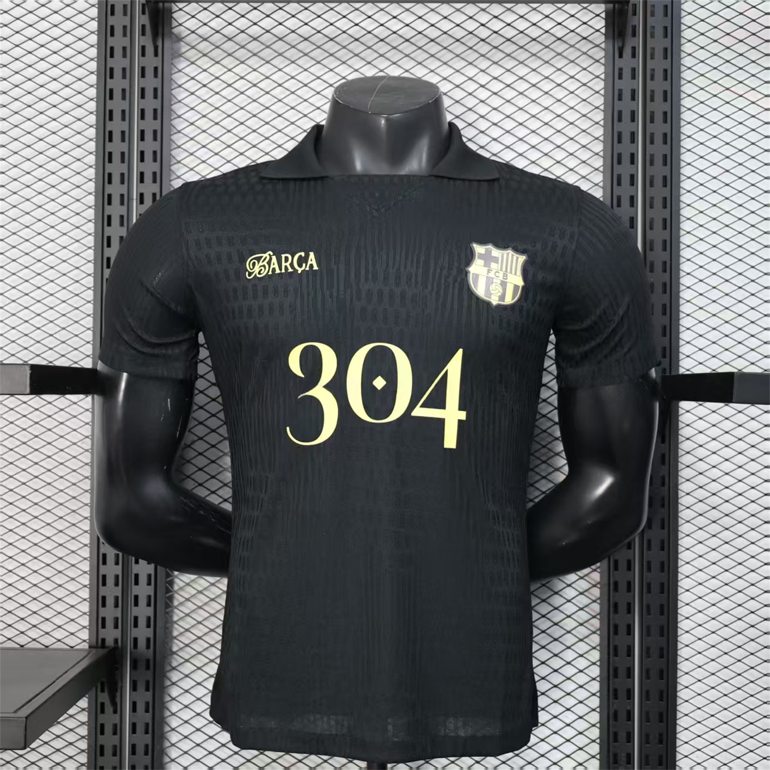 Barcelona 25-26 304 Black Special Jersey - Player Version - UnitedFutballJersey
