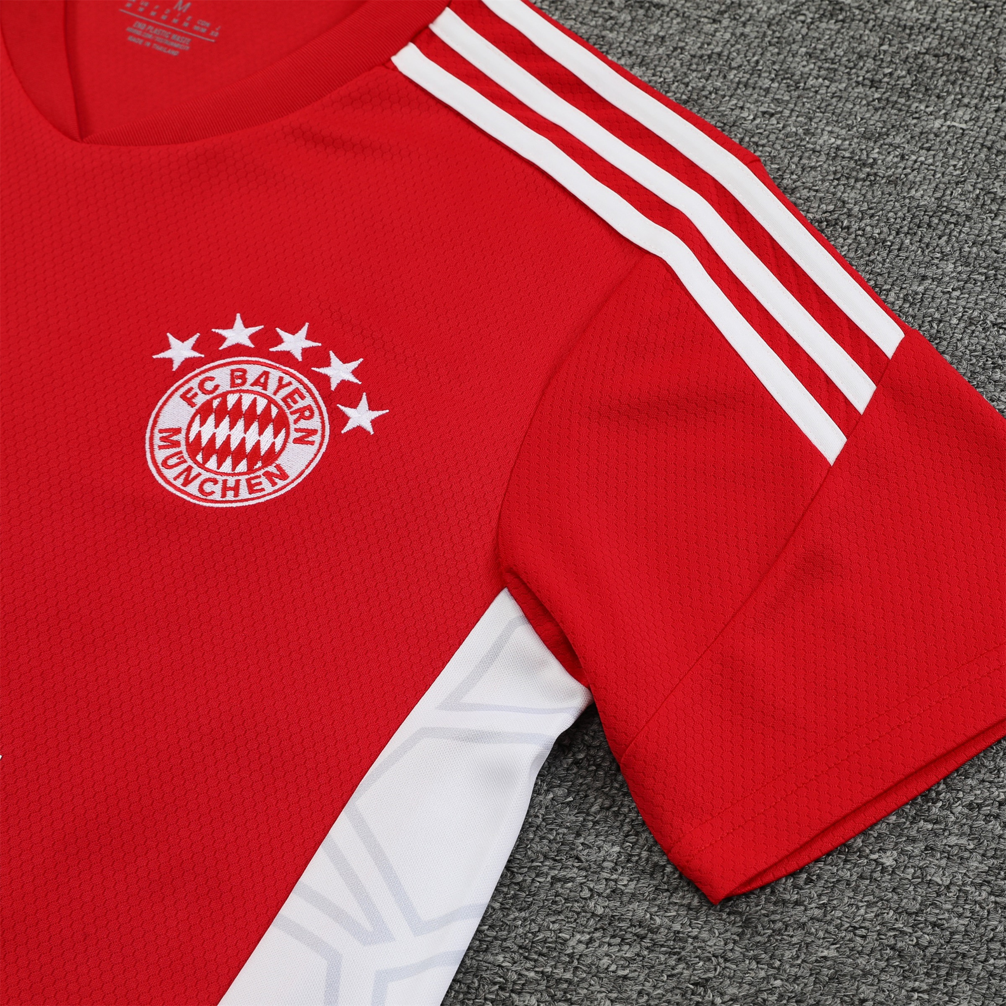 Bayern Munich 23-24 Short-Sleeve Training Set - Red - UnitedFutballJersey