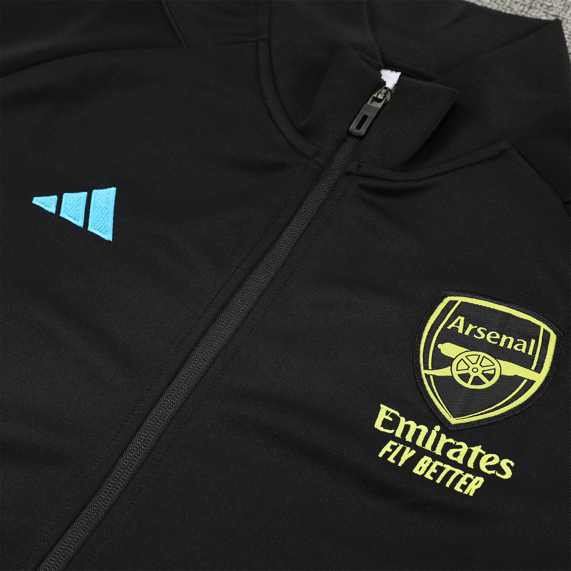 Arsenal 23-24 Jacket Training Tracksuit Black - UnitedFutballJersey