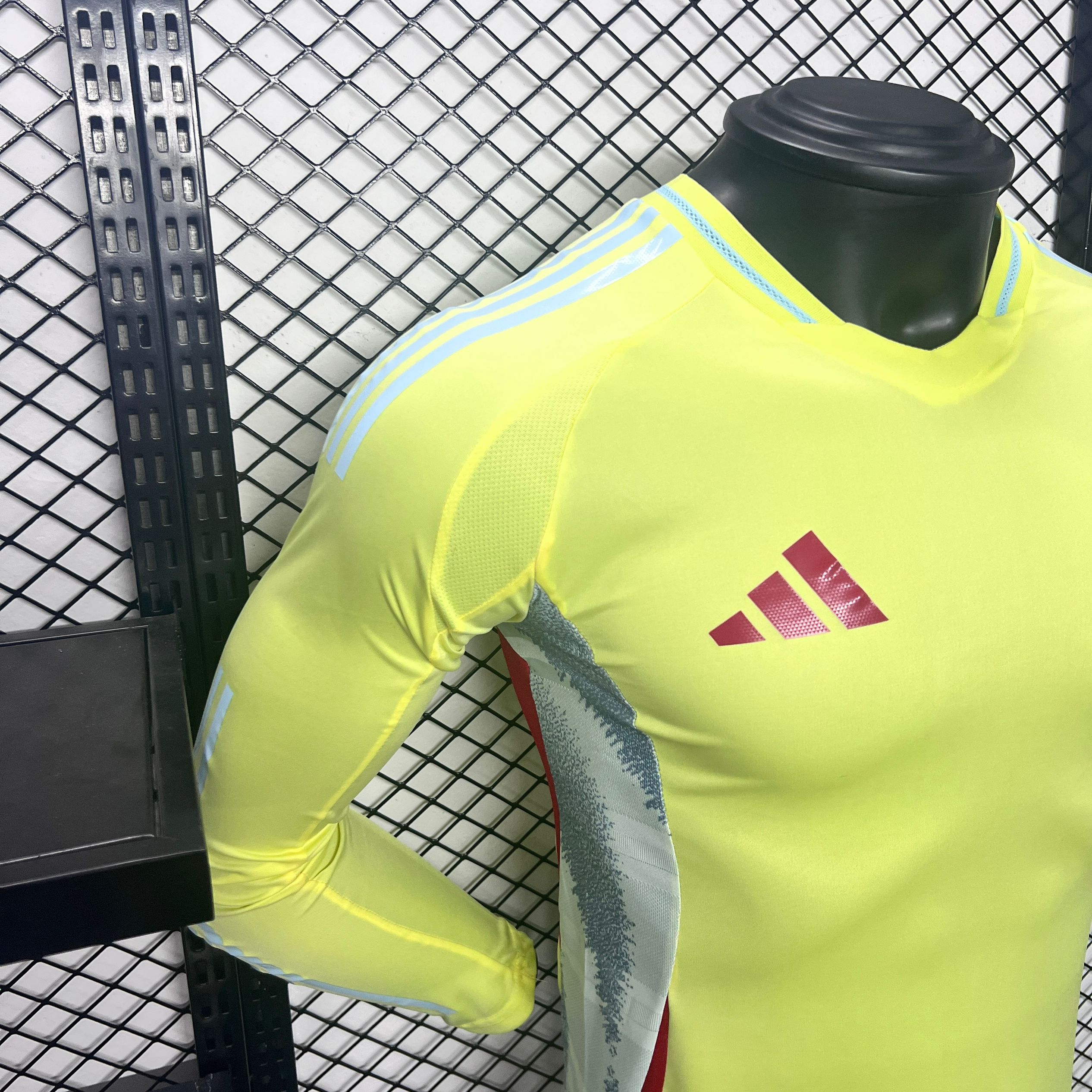 Spain 2024 Away Long Sleeve Jersey - Player Version - UnitedFutballJersey