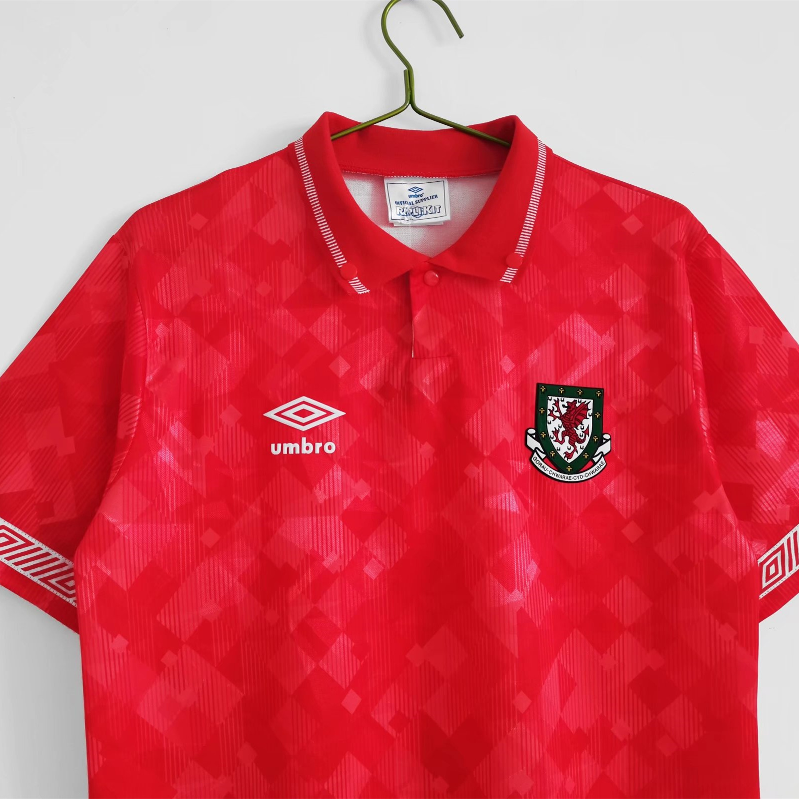 Retro Wales 1990 Home Stadium Jersey - UnitedFutballJersey
