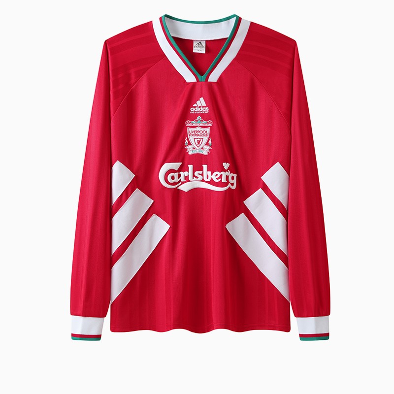 Retro Liver.pool 1993-95 Home Stadium Long Sleeve Jersey - UnitedFutballJersey