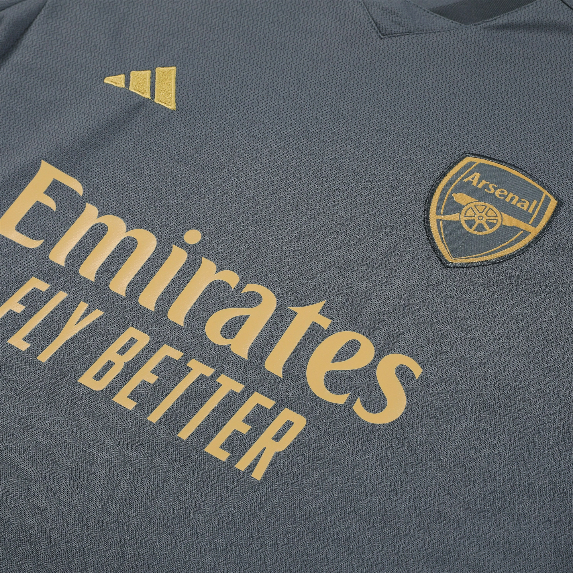Arsenal 23-24 Short-Sleeve Training Set - Grey - UnitedFutballJersey