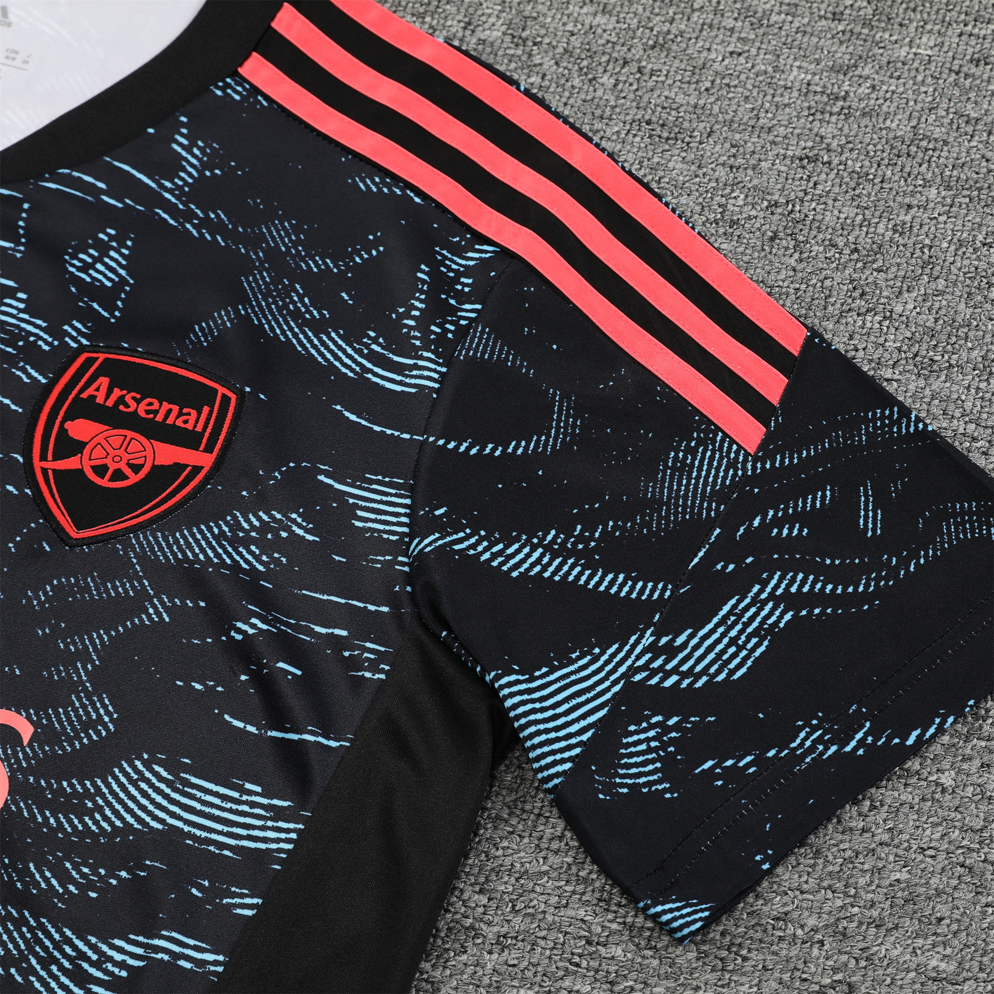 Arsenal 23-24 Short-Sleeve Training Set - Blue & Orange - UnitedFutballJersey