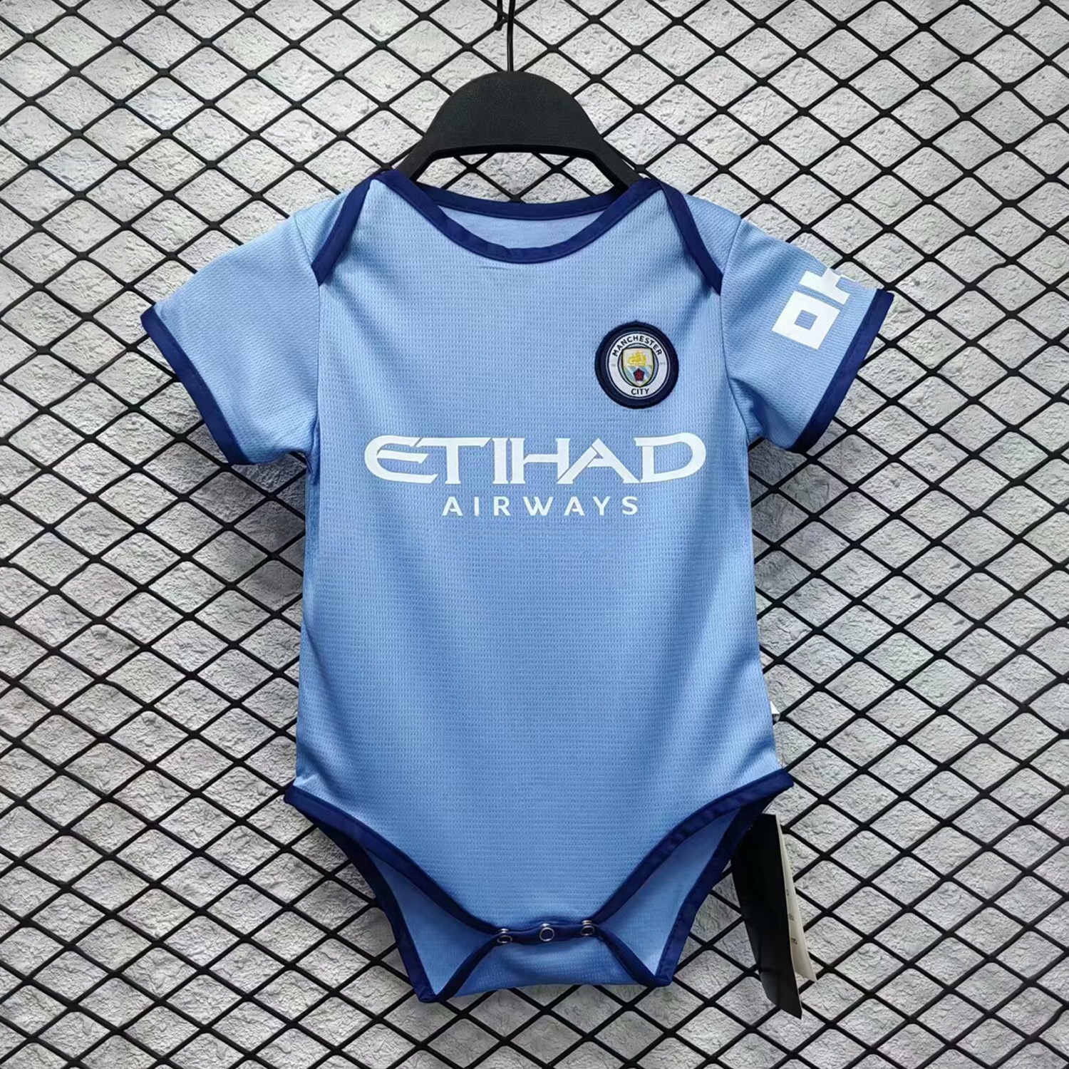 Manchester City 24-25 Home Baby Crawling Suit - UnitedFutballJersey