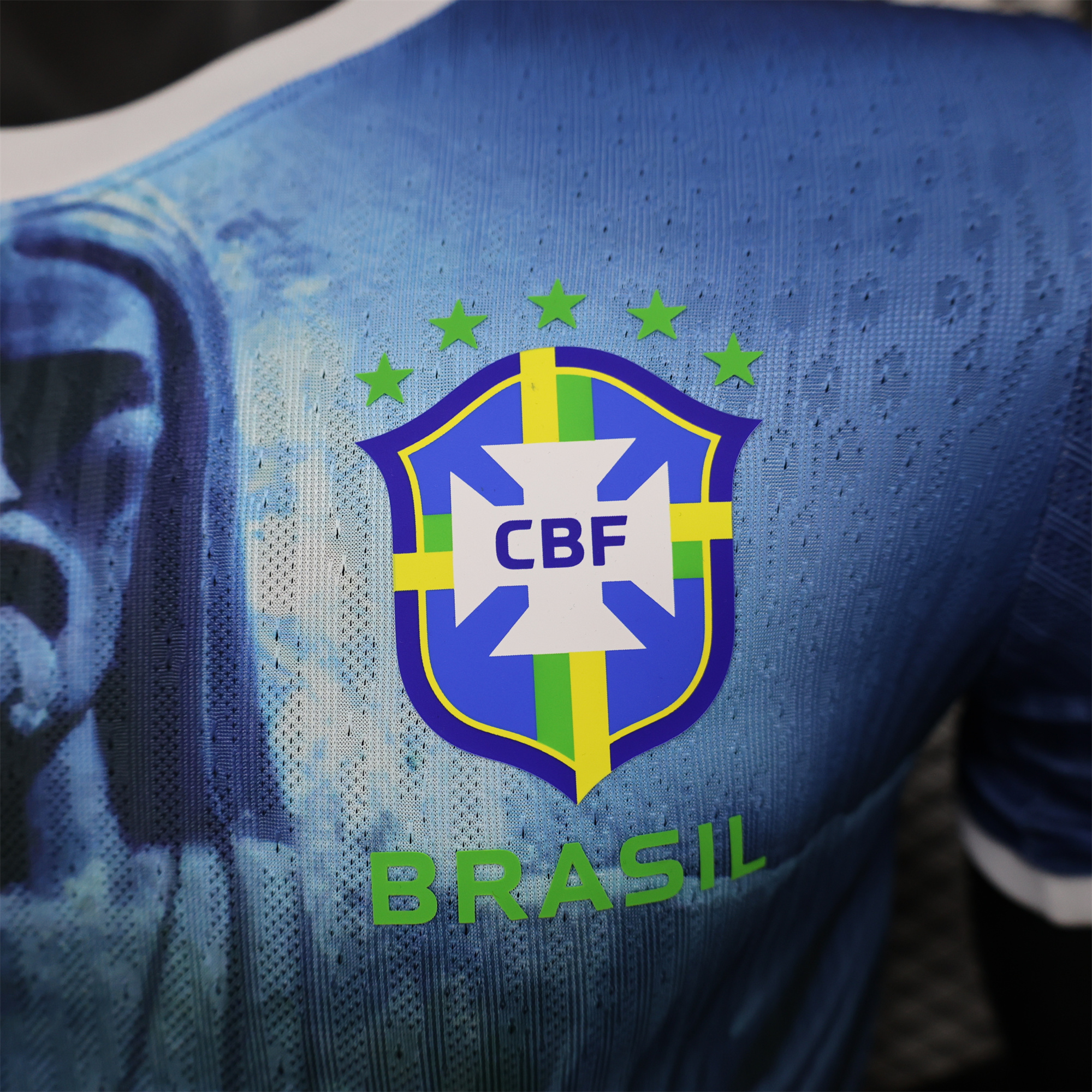 Brazil 2024 Blue Christ the Redeemer Statue Jersey - Player Version - UnitedFutballJersey