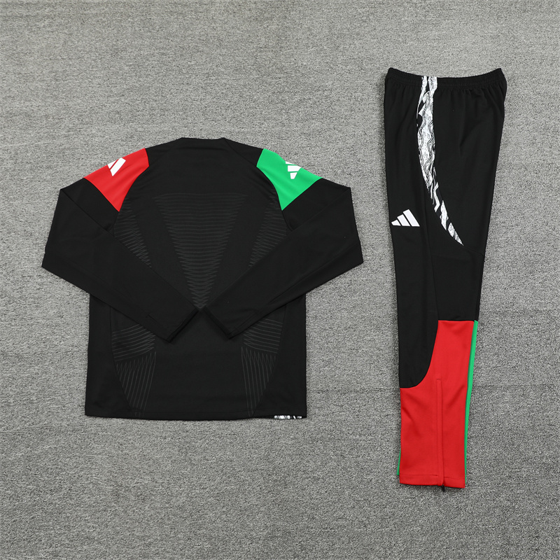 Arsenal 24-25 Long Sleeve Training Set - Player Version - Black - UnitedFutballJersey