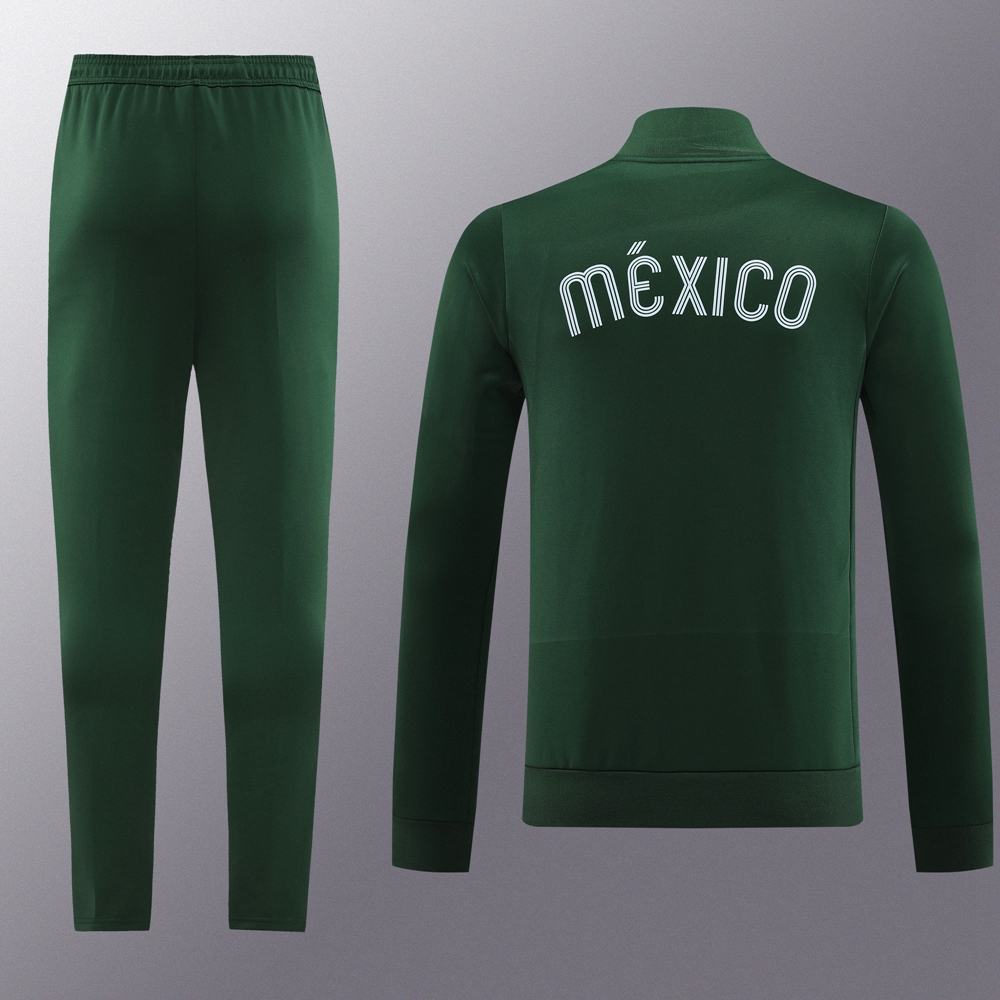 Mexico 23-24 Jacket Training Tracksuit - Green - UnitedFutballJersey