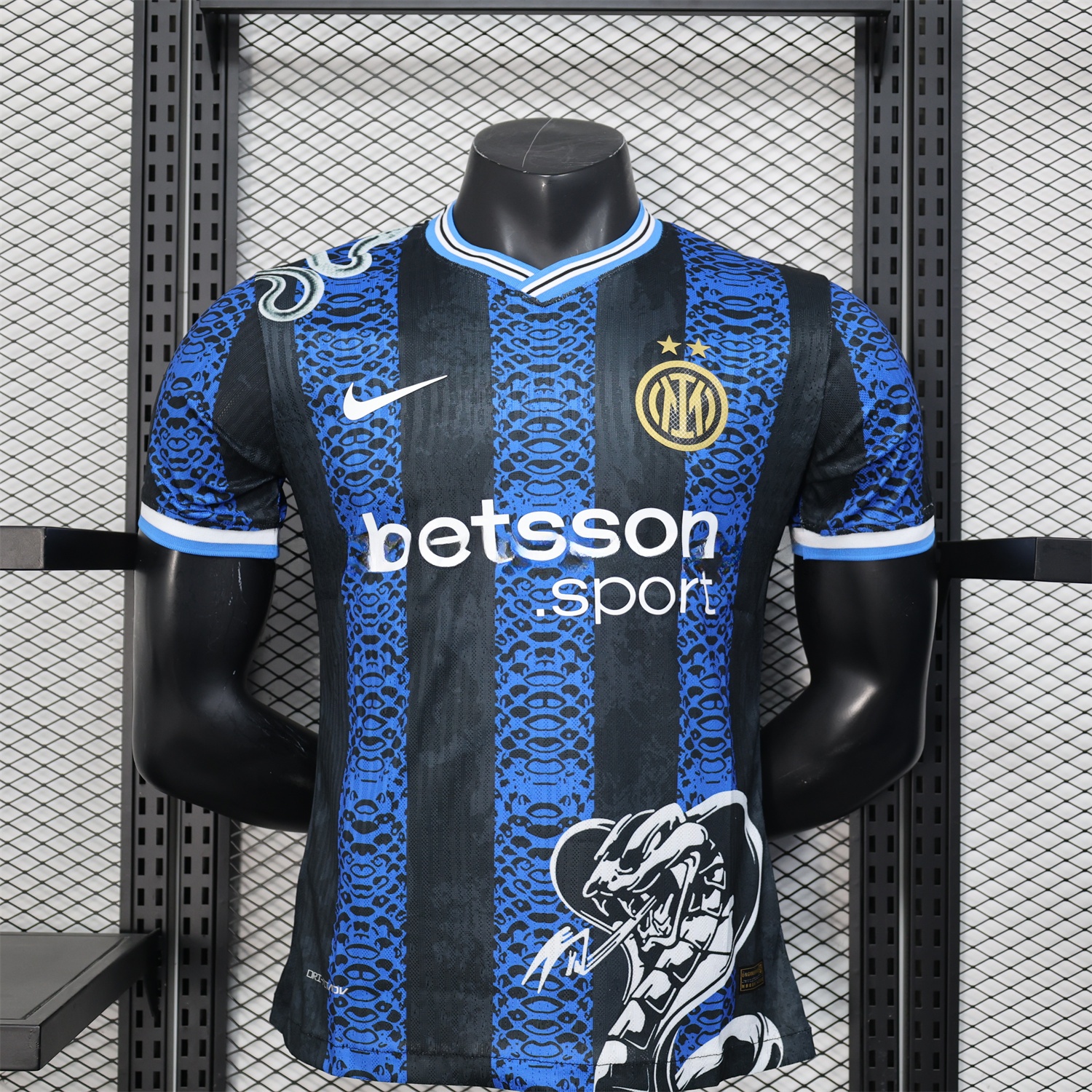 Inter Milan 24-25 Blue Black Mamba Special Edition Jersey - Player Version - UnitedFutballJersey