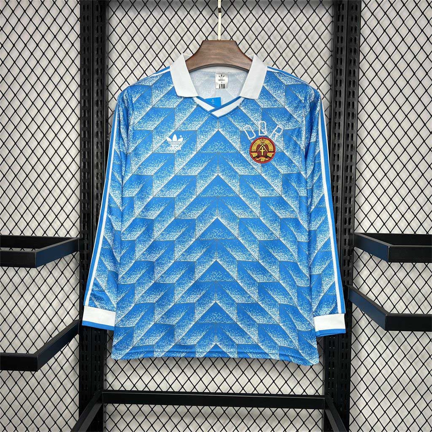 Retro East Germany 1988 Away Long Sleeves Jersey - UnitedFutballJersey