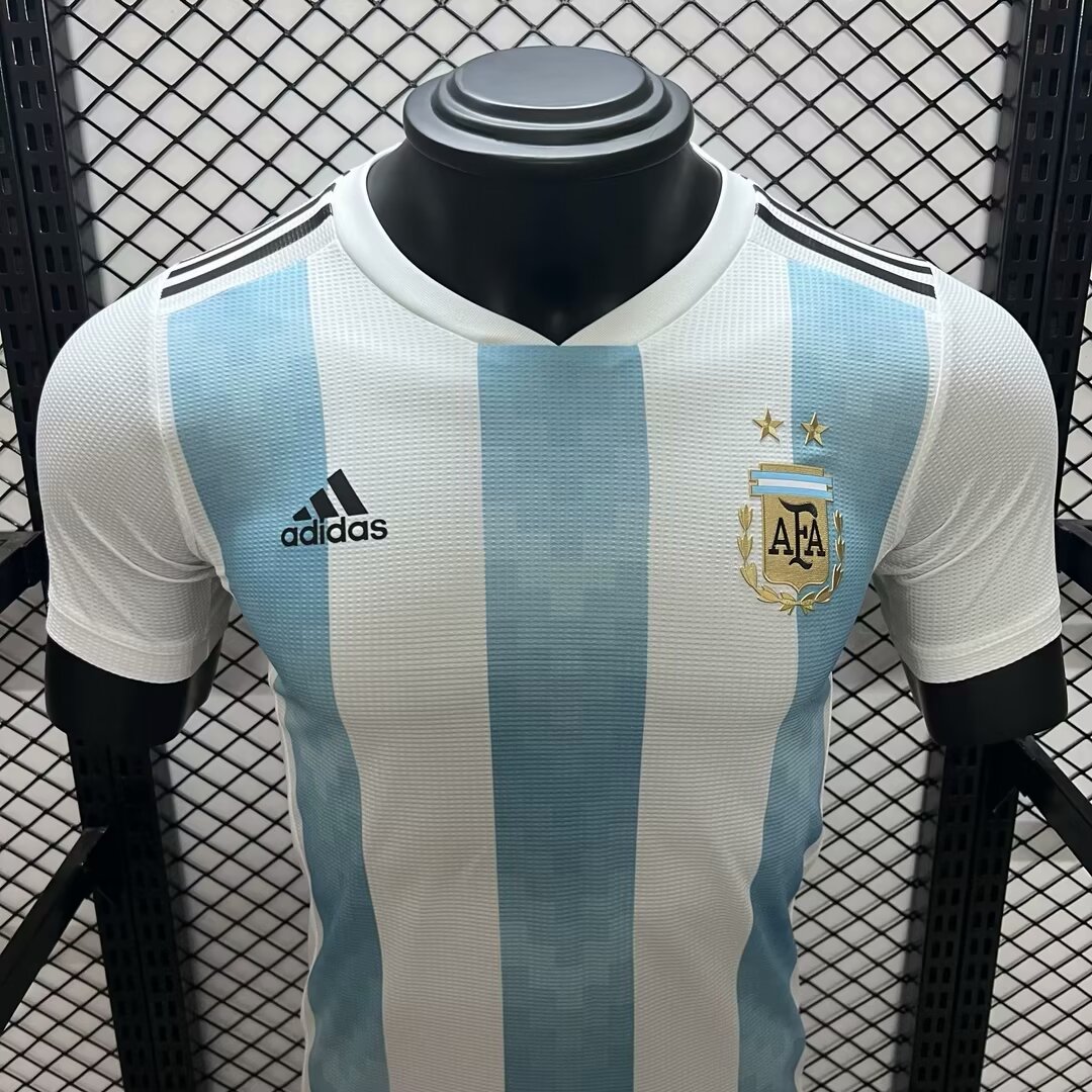 Retro Argentina 2018 Home Stadium Jersey - Player Version - UnitedFutballJersey