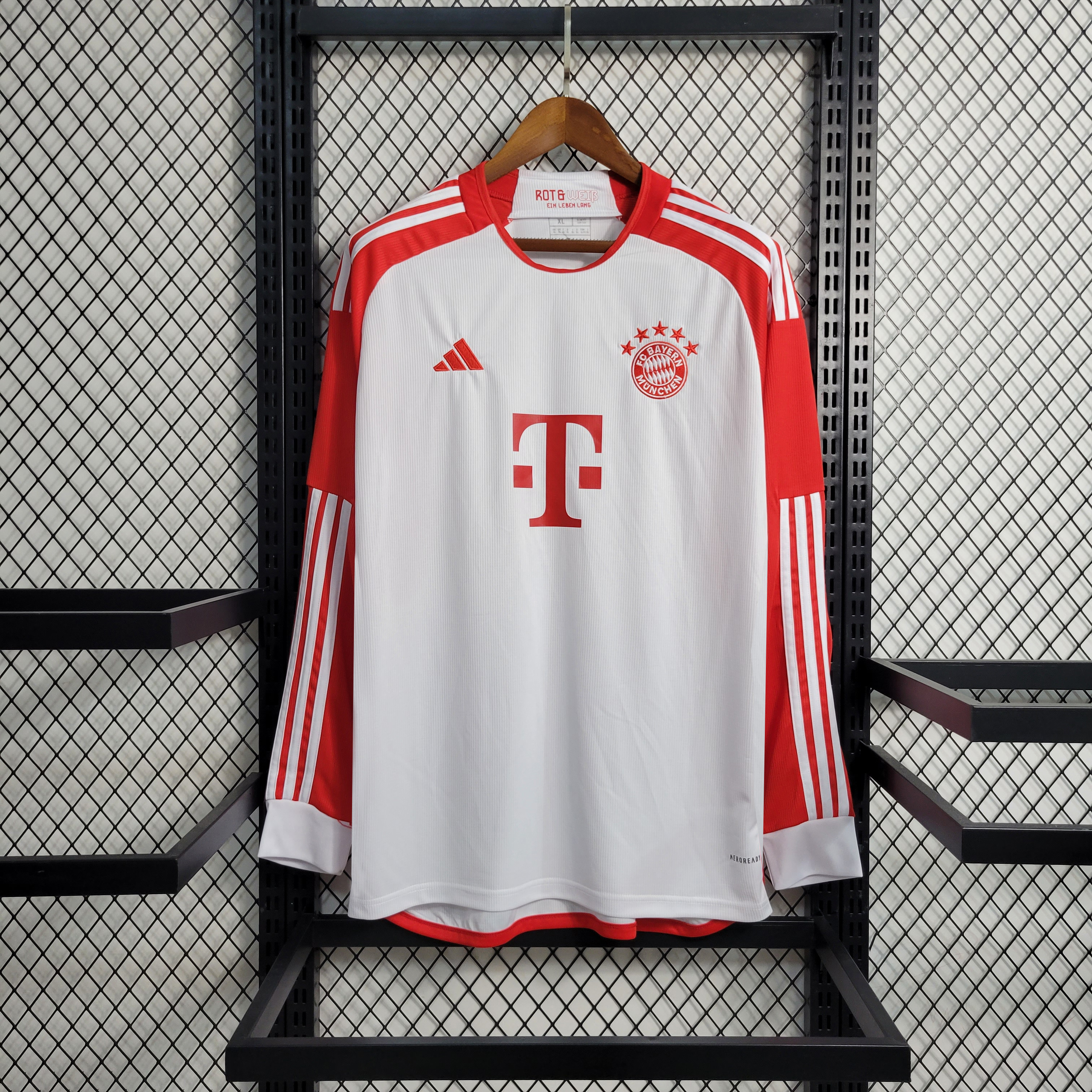 Bayern Munich 23-24 Home Long Sleeve Jersey - Fans Version - UnitedFutballJersey