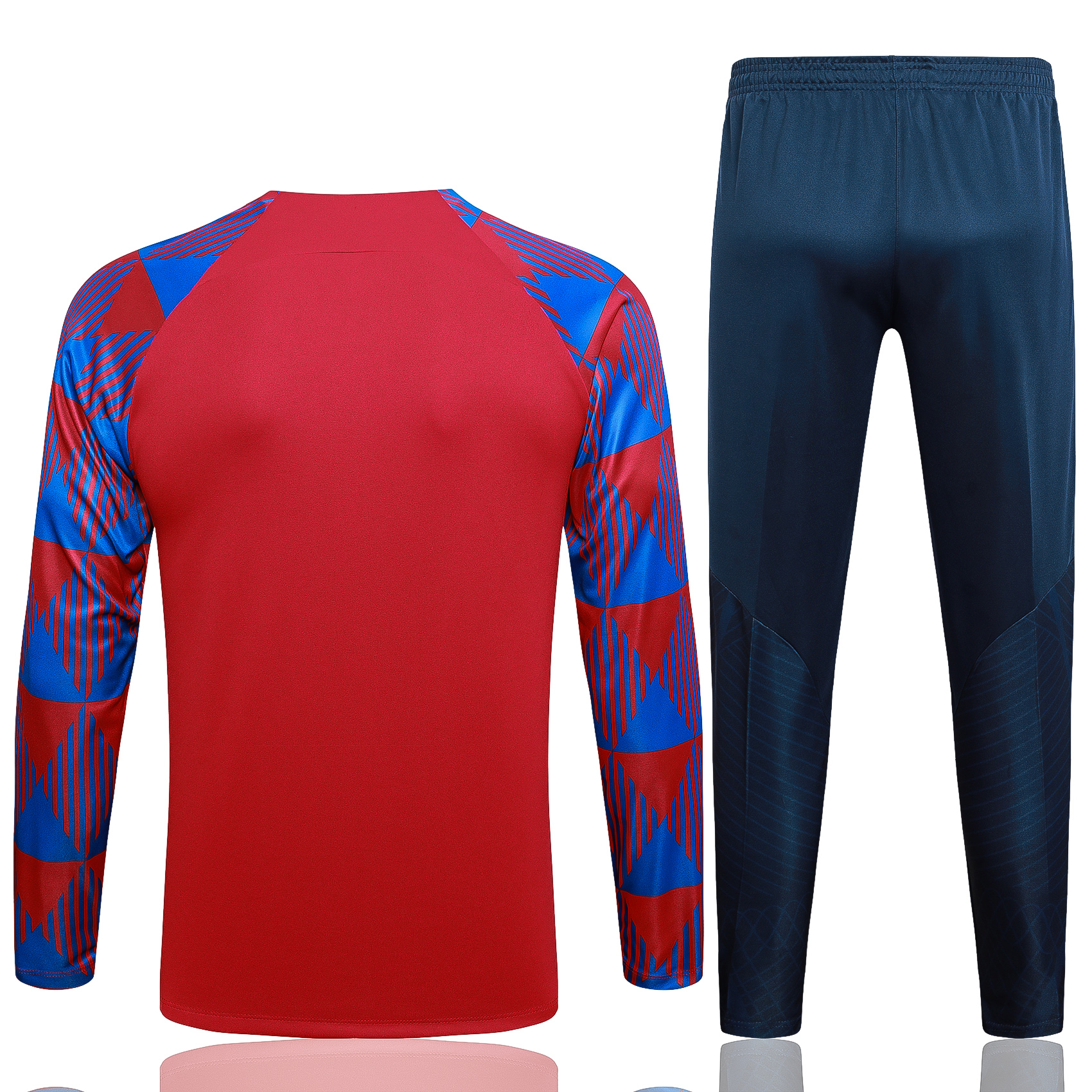 B.A.R.S.A 23-24 Kids Long Sleeve Training Set Red - UnitedFutballJersey