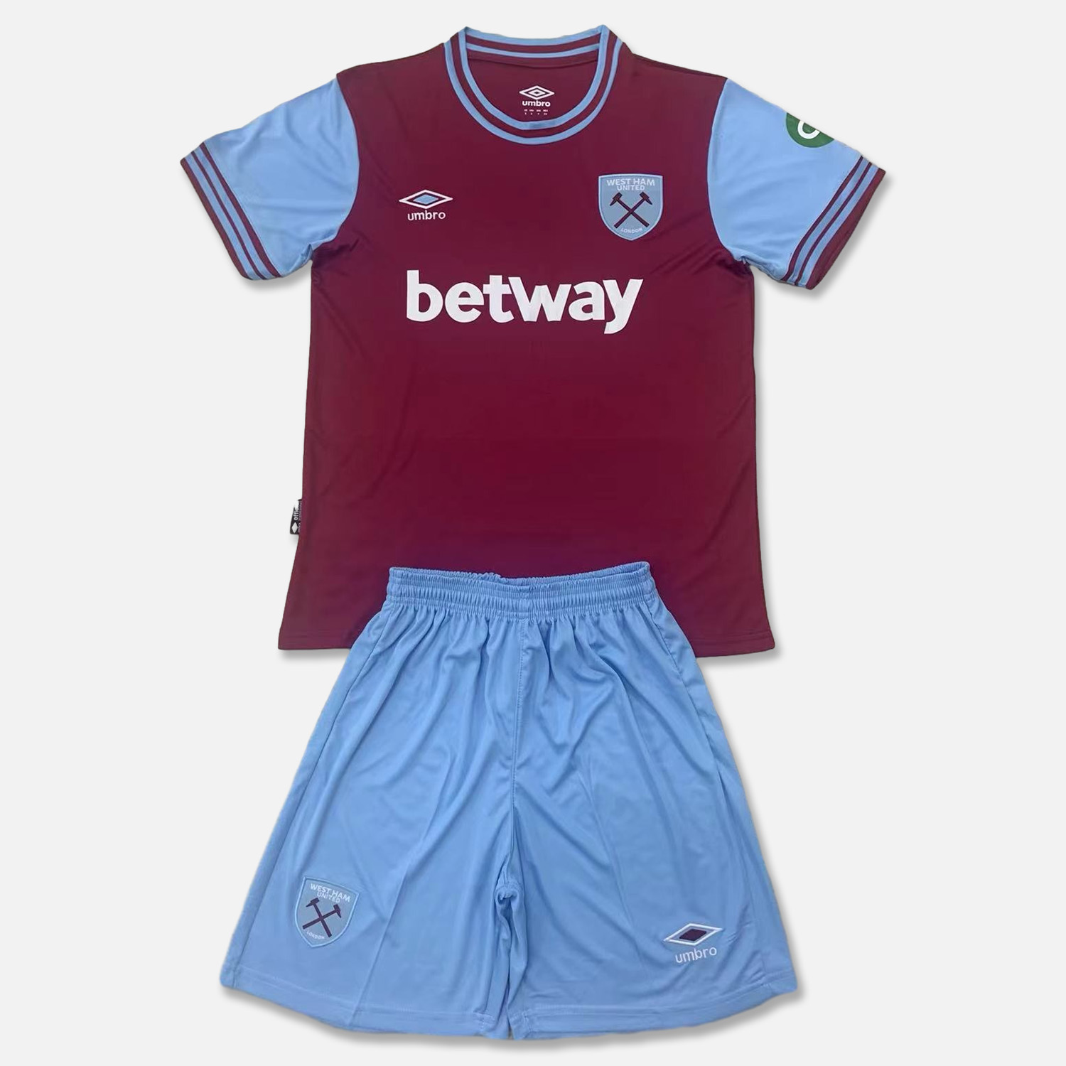 West Ham United 24-25 Home Men's Adult Jersey Set - Fans Version - UnitedFutballJersey