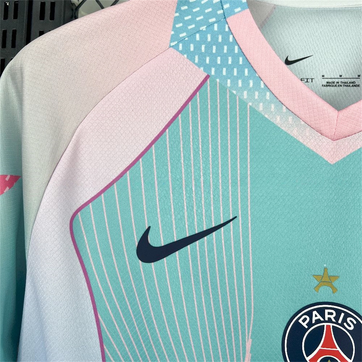 Paris Saint-Germain PSG 25-26 T90 White Lines Light Blue Gradient Special Jersey - Fans Version - UnitedFutballJersey