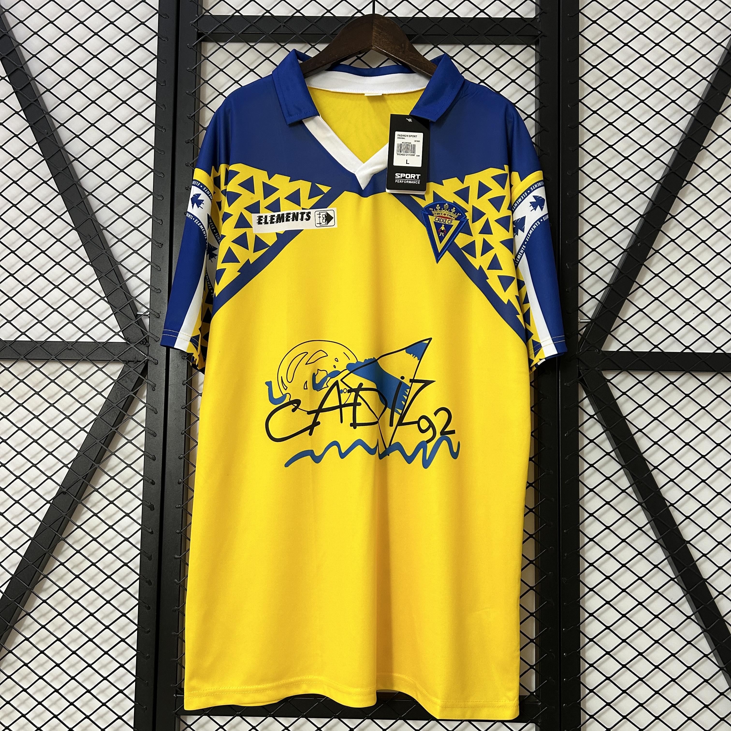 Retro Cádiz Cadiz 1991-92 Home Jersey - UnitedFutballJersey