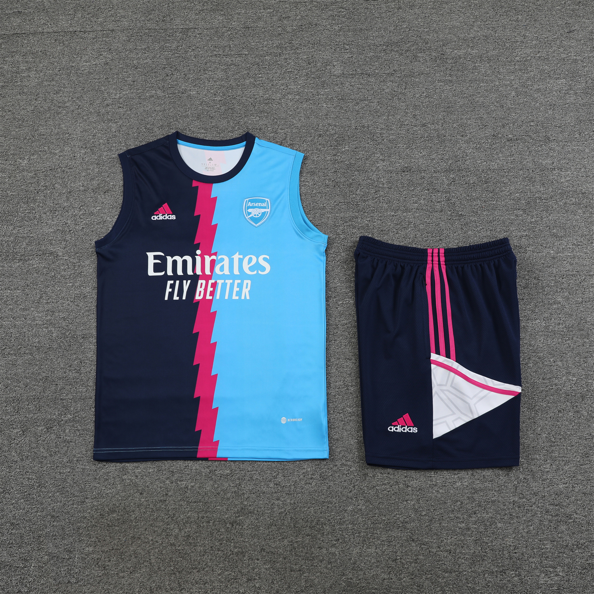 Arsenal 23-24 Player Vest Training Set Navy Blue - UnitedFutballJersey