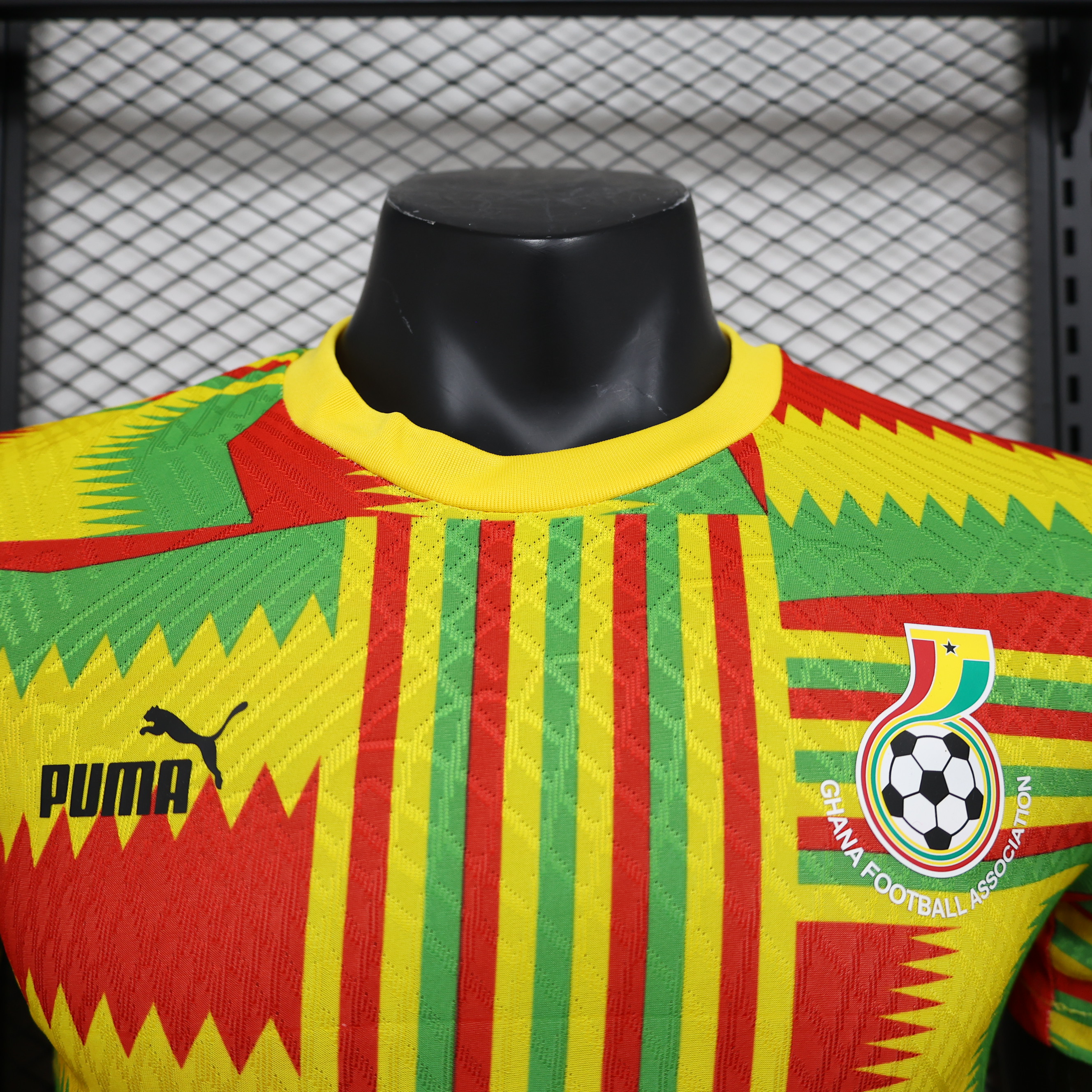 Ghana 23-24 Yellow Jersey - Player Version - UnitedFutballJersey
