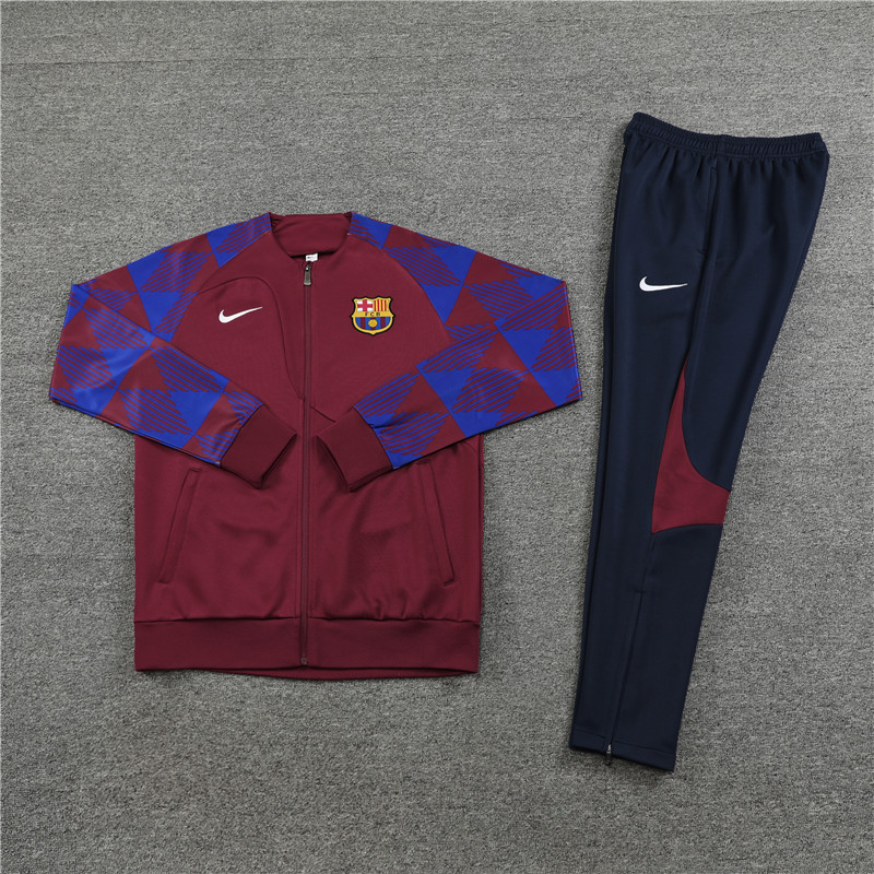 B.A.R.S.A Date 23-24 Jacket Training Tracksuit - Red - UnitedFutballJersey