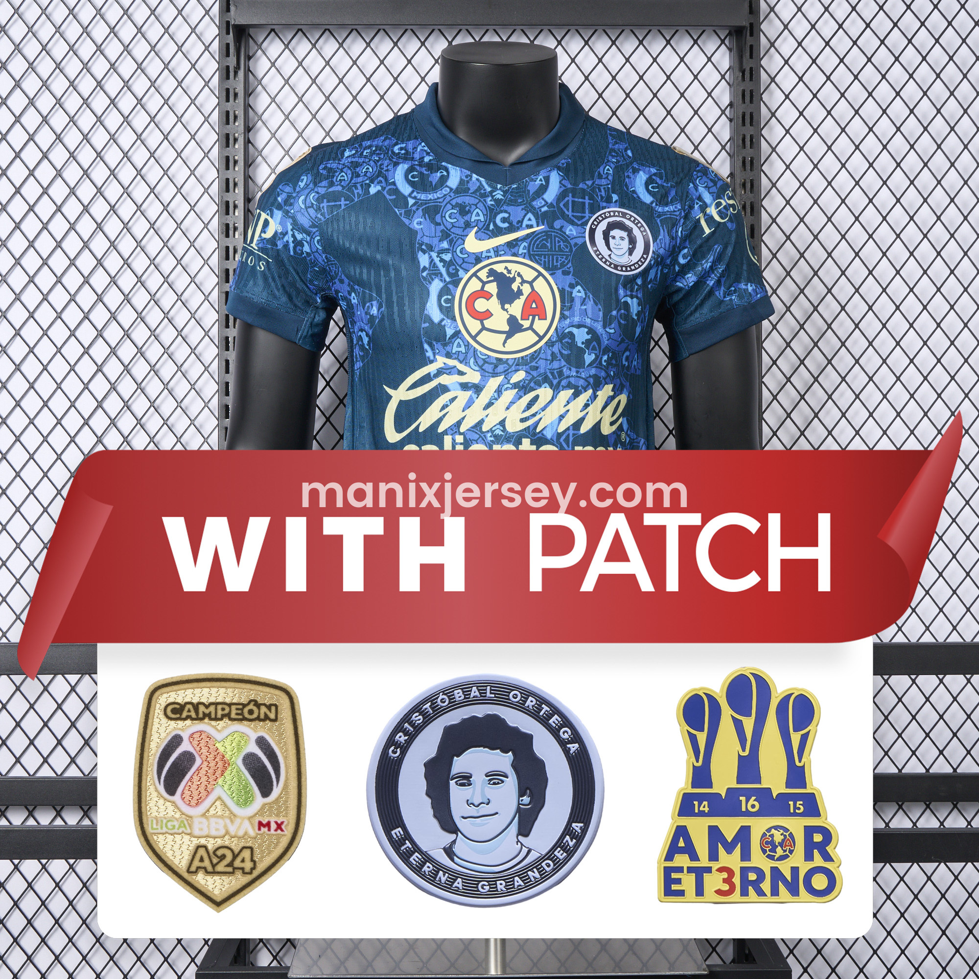 【New Patches】Club América 24-25 Away Jersey - Player Version - UnitedFutballJersey