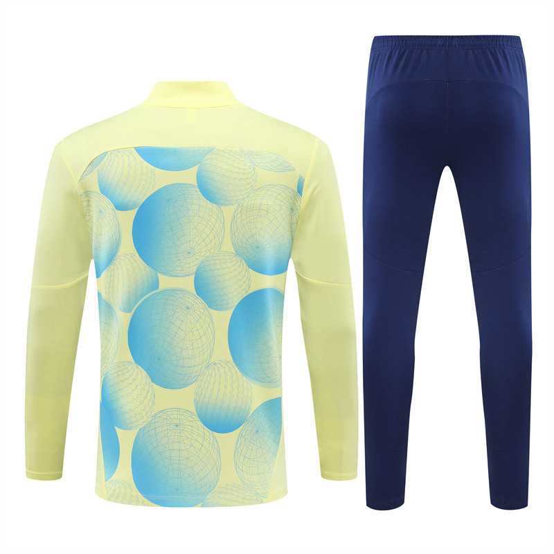 Manchester City 24-25 Long Sleeve Training Set - Yellow Camouflage - UnitedFutballJersey