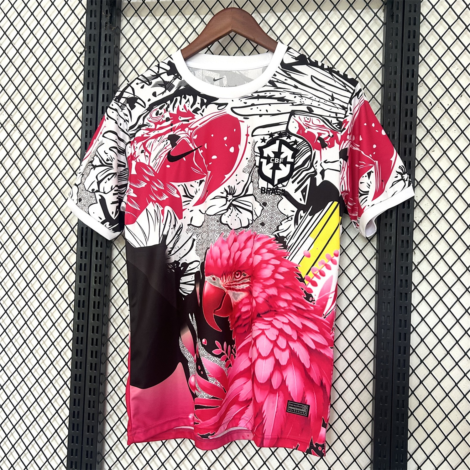 Brazil 2025 Red Macaw Special Jersey - Fans Version - UnitedFutballJersey