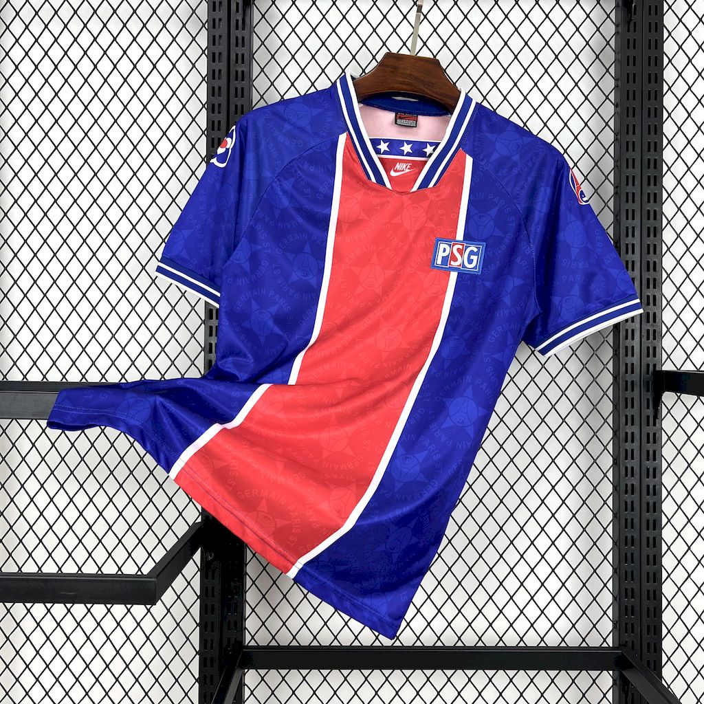 Retro Paris Saint-Germain PSG 1994-95 Home Unsponsored Jersey - UnitedFutballJersey