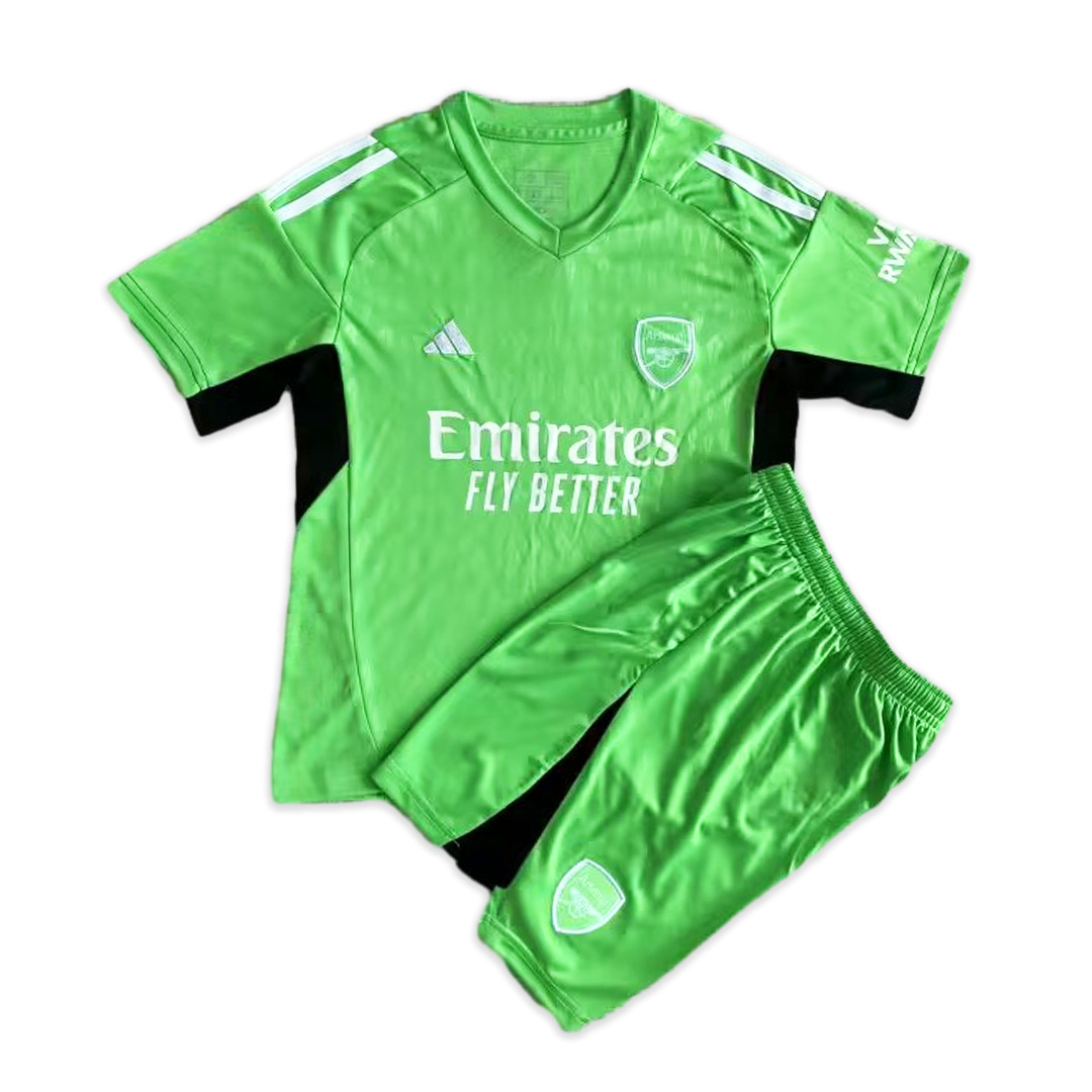 Arsenal 23-24 Green Goalkeeper Men's Adult Jersey Set - Fans Version - UnitedFutballJersey