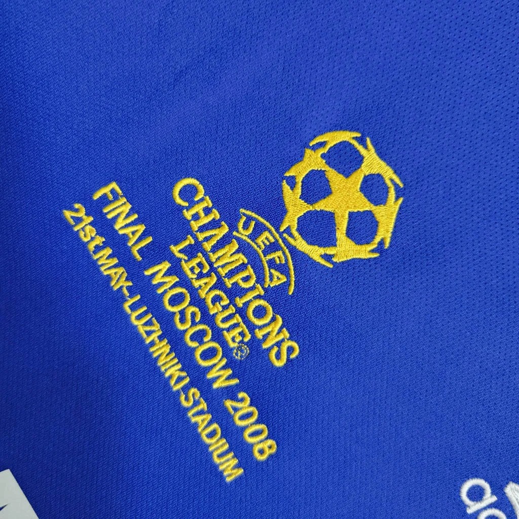 Retro CHELSEA 2007-08 Home Stadium Jersey - Champions League Final - UnitedFutballJersey