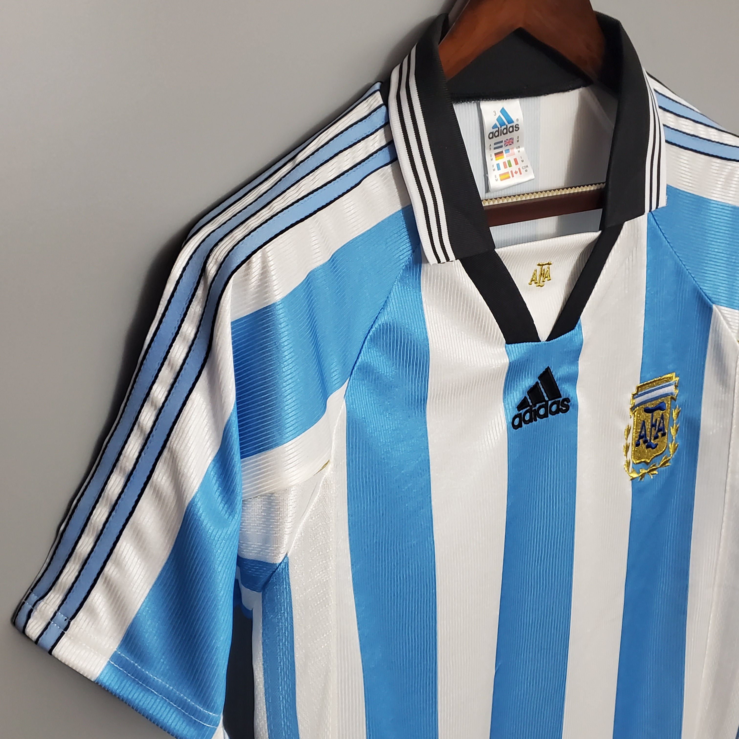 Retro Argentina 1998 Home Stadium Jersey - UnitedFutballJersey