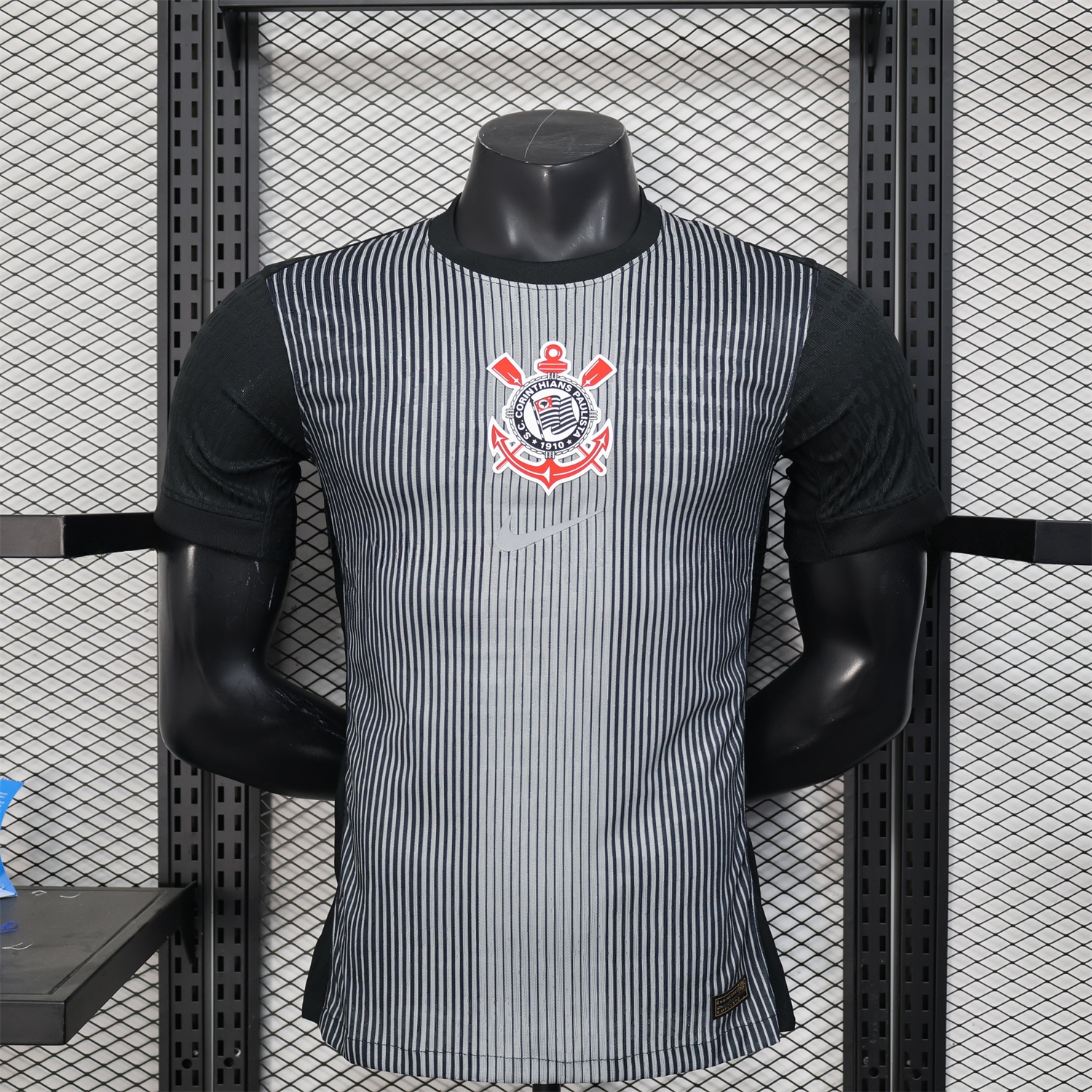 Corinthians 25-26 Black Unsponsored Goalkeeper Jersey - Player Version - UnitedFutballJersey