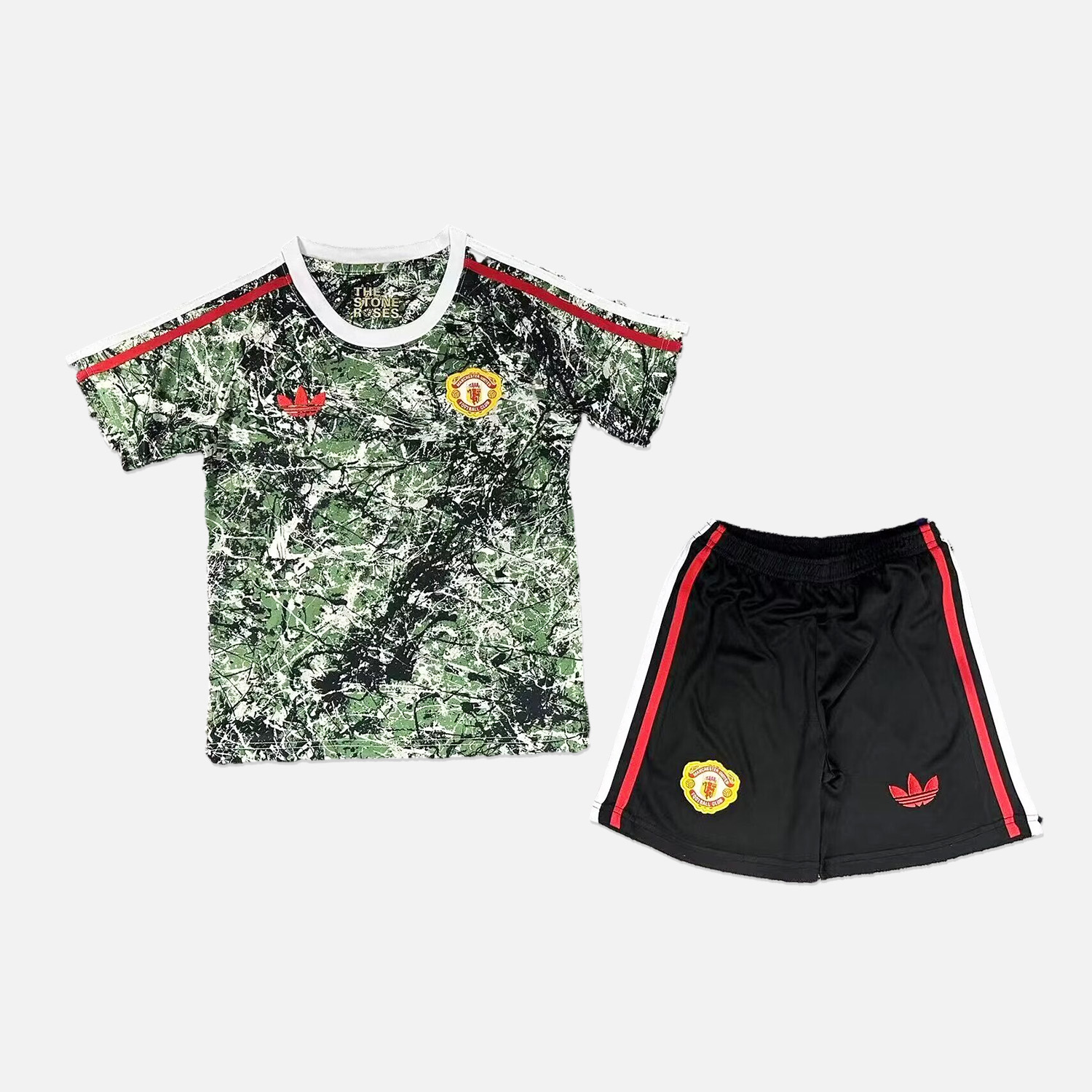 Manchester United x S.tone R.oses 23-24 Special Edition Kids Kit - UnitedFutballJersey
