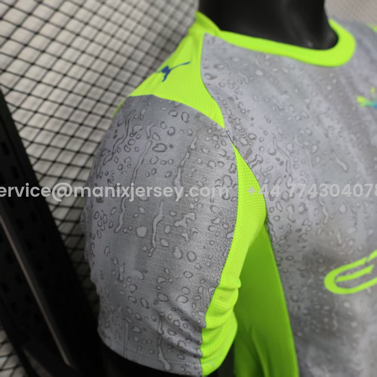 Manchester City 25-26 Third Grey Green Jersey - Player Version - UnitedFutballJersey