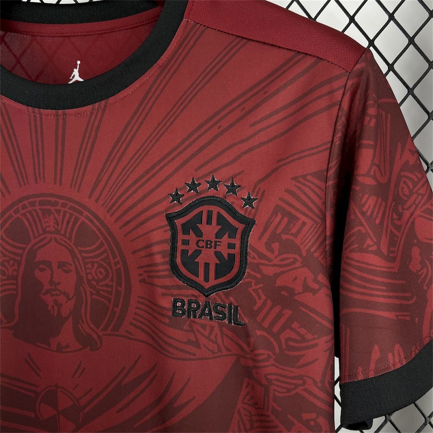 Brazil 25-26 Jordan Maroon Deep Red Special Edition Jersey - Fans Version - UnitedFutballJersey