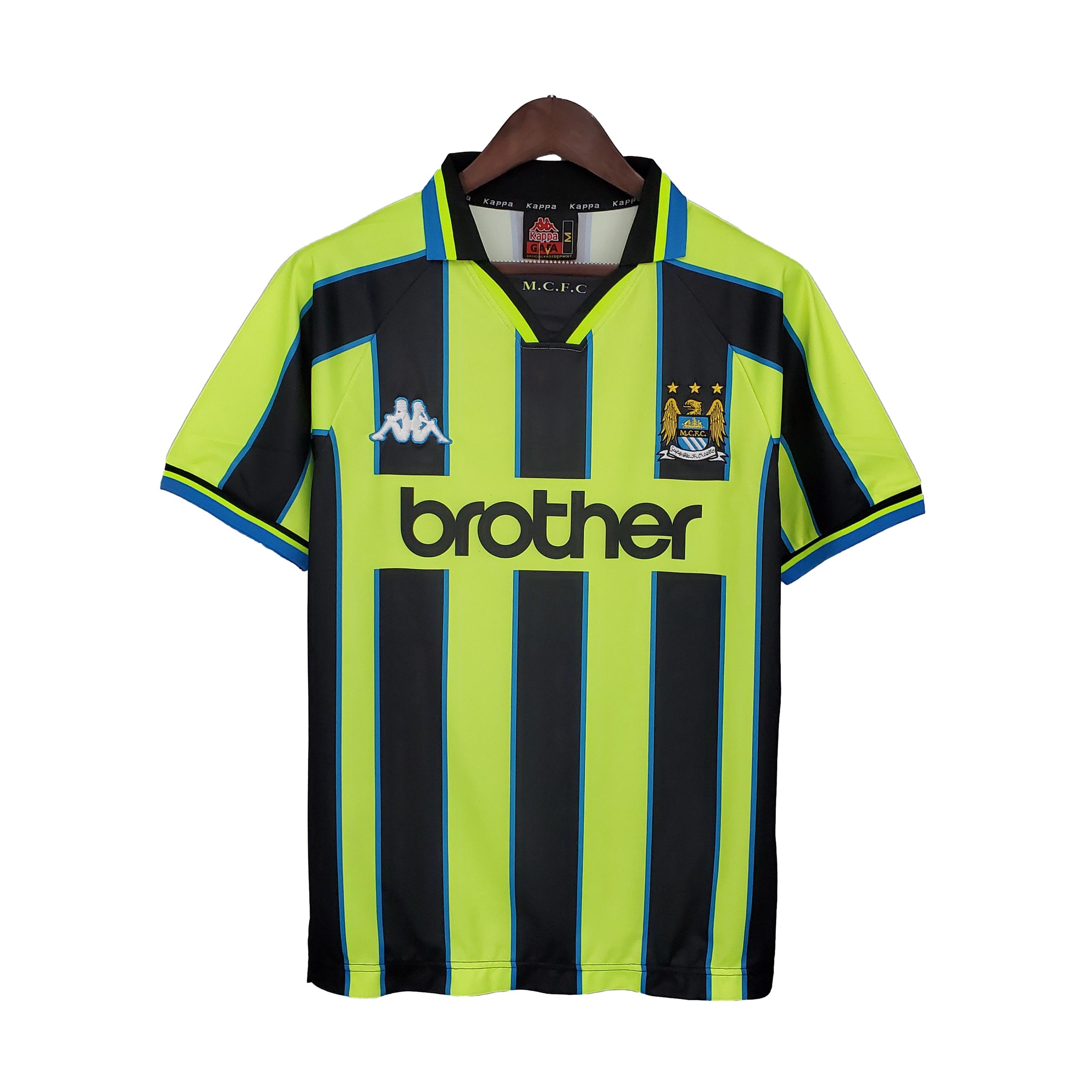 Retro Manchester City 1998-99 Away Stadium Jersey - UnitedFutballJersey